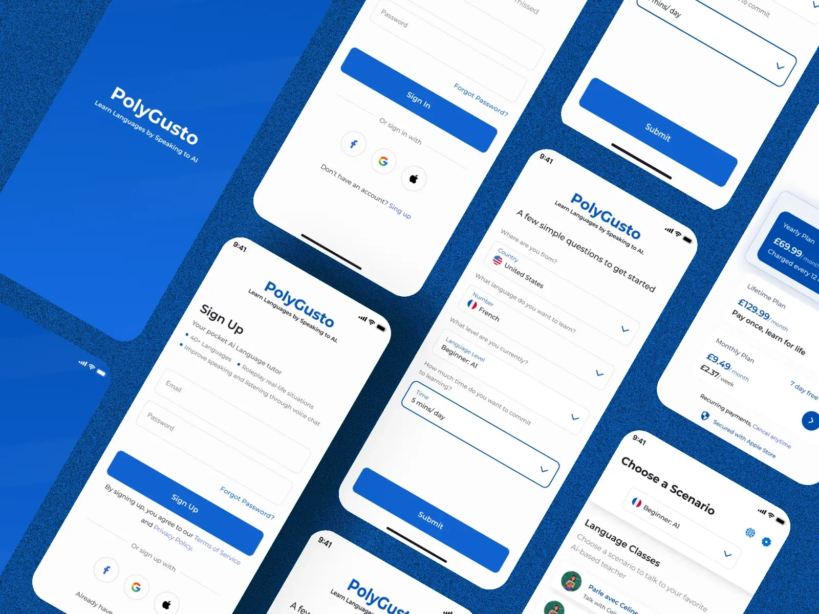 PolyGusto app design